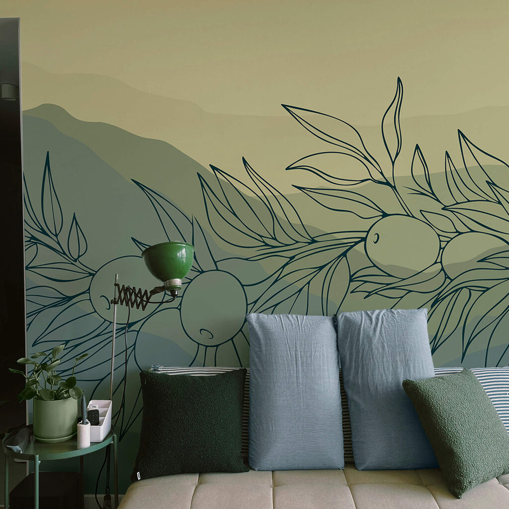 Rysunek gałęzi z owocami