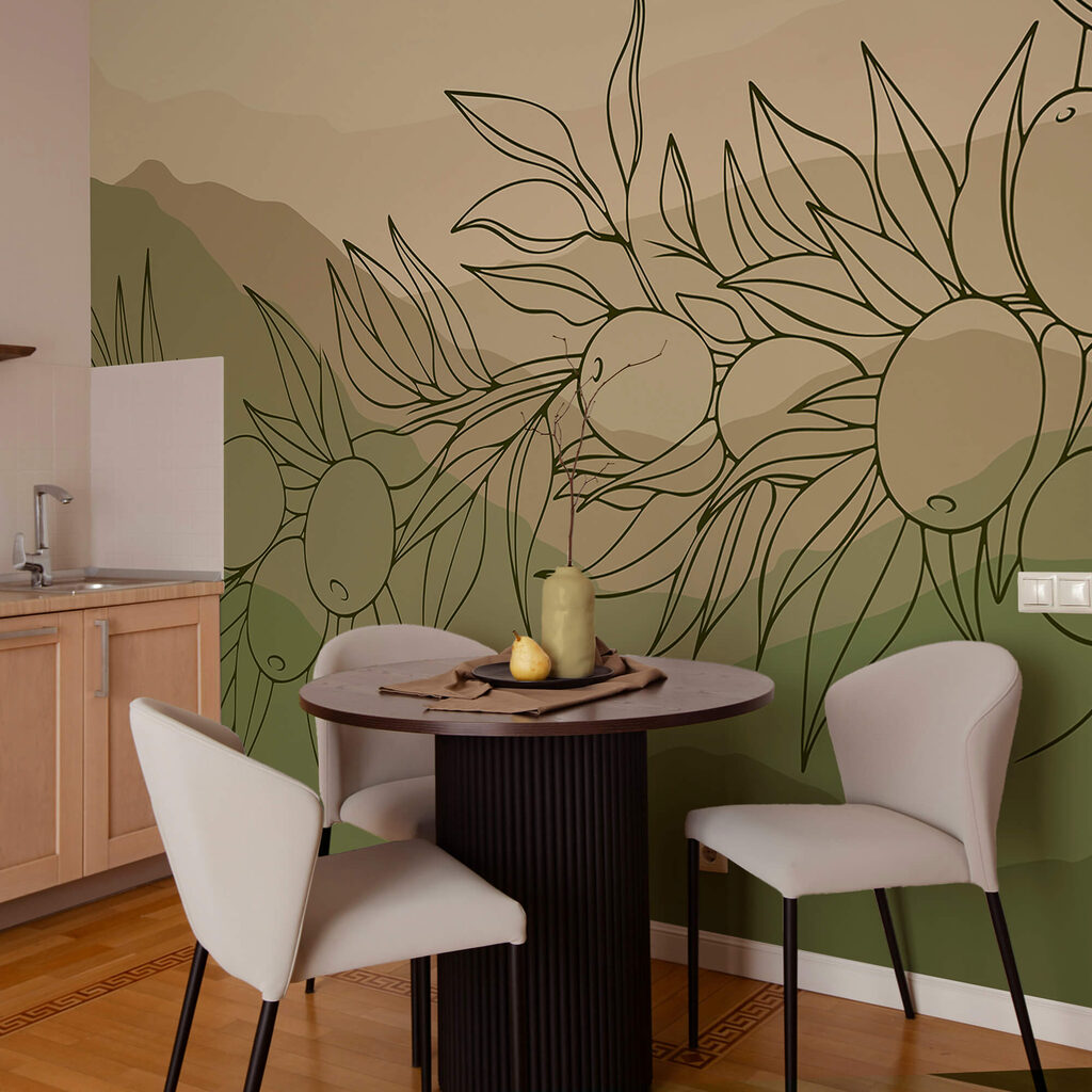 Rysunek owocu na gałęzi