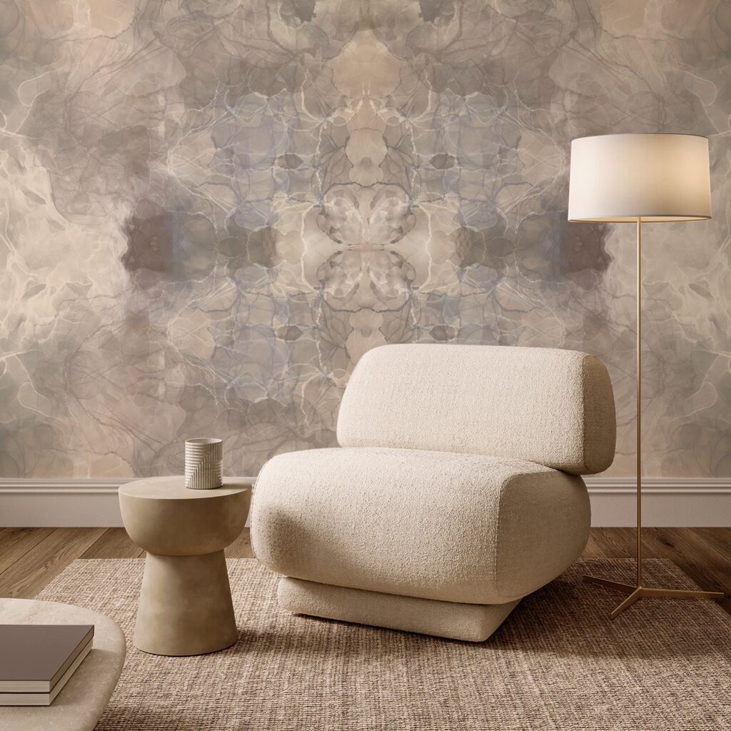 Płynne kształty w delikatnych odcieniach