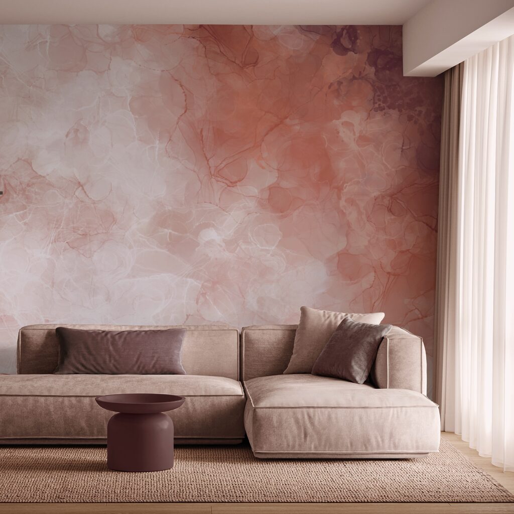 Delikatne odcienie łączą się w łagodne fale