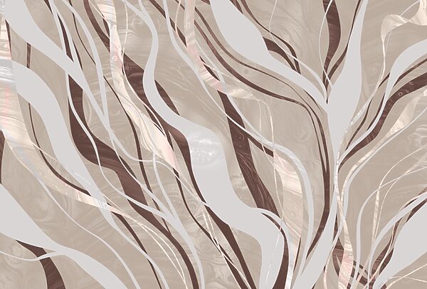 Brown and white swirls