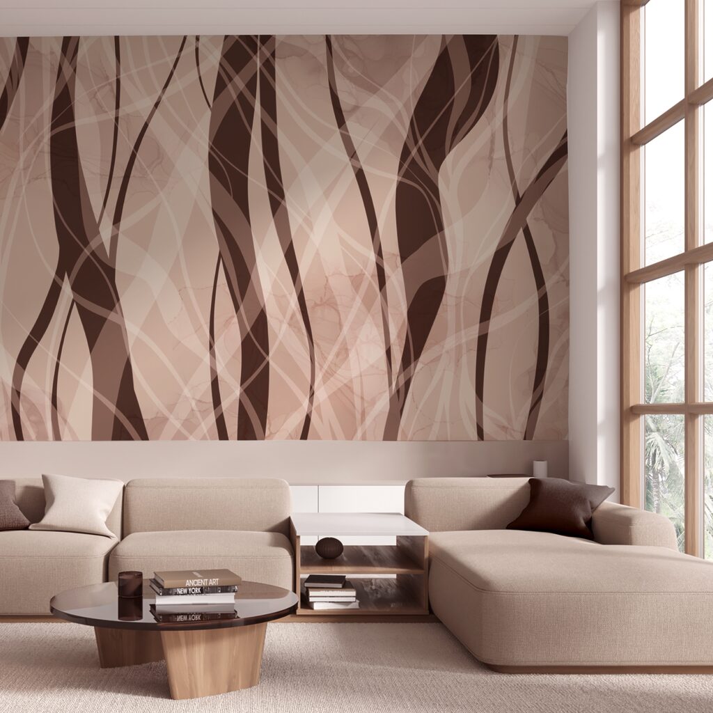 Miękkie fale w ciepłych odcieniach ziemi Miękkie fale w ciepłych odcieniach ziemi