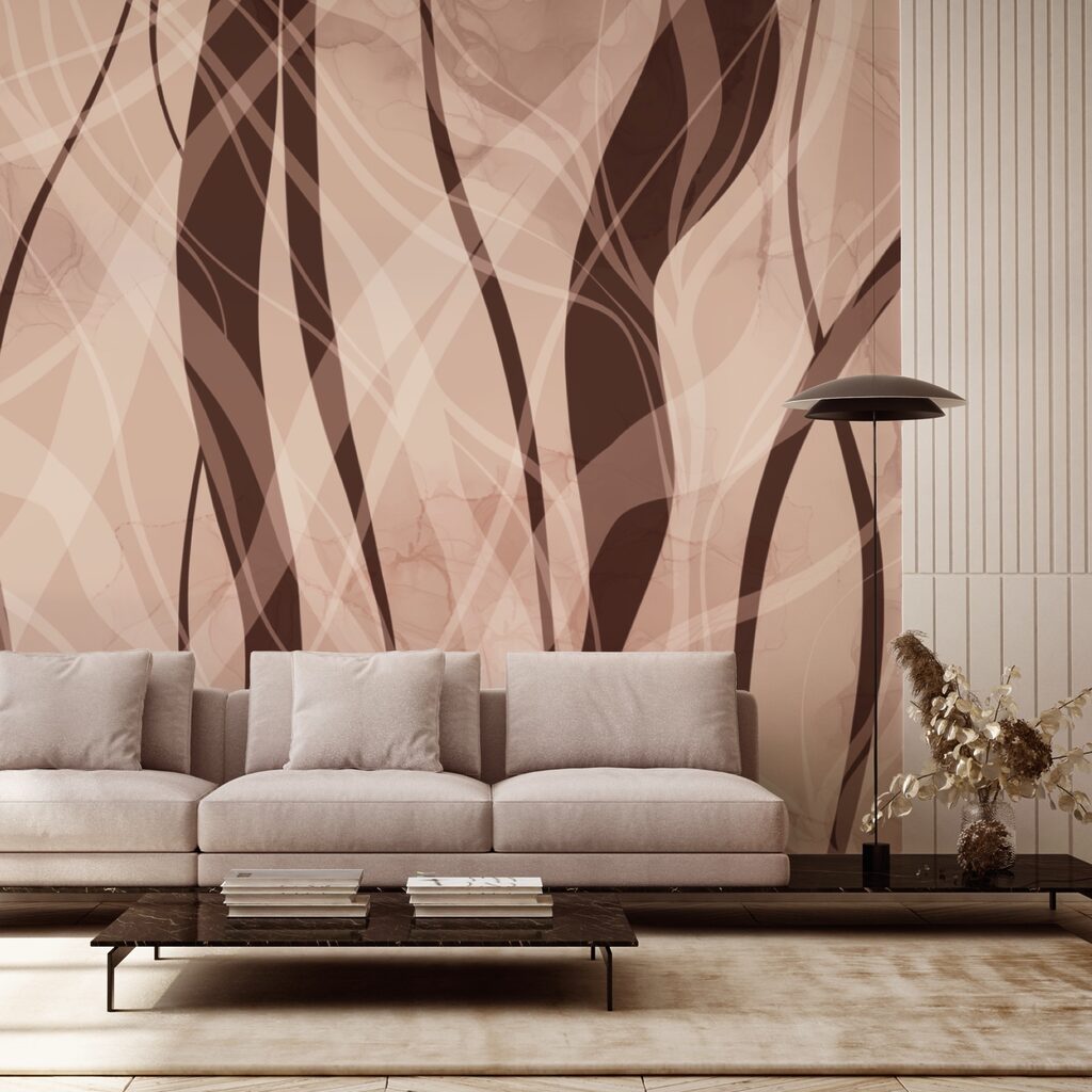 Miękkie fale w ciepłych odcieniach ziemi Miękkie fale w ciepłych odcieniach ziemi