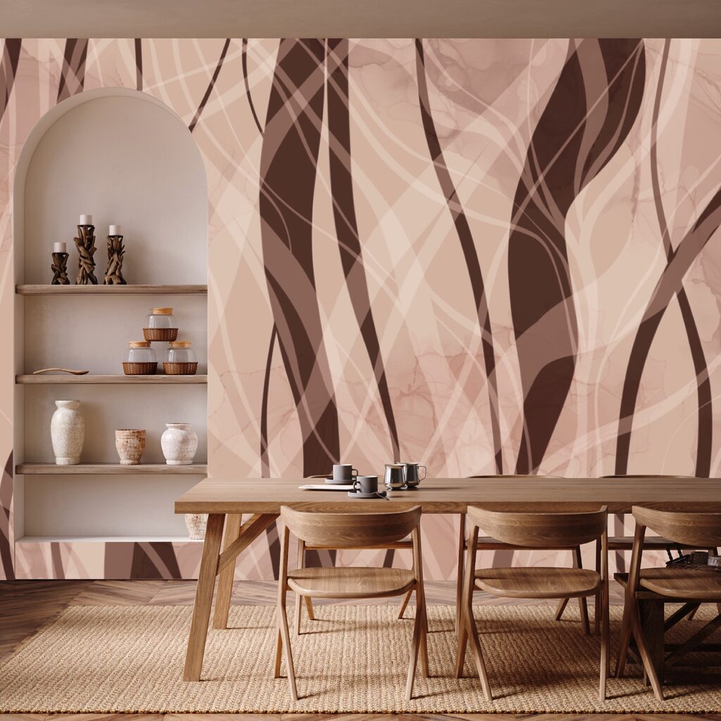 Miękkie fale w ciepłych odcieniach ziemi Miękkie fale w ciepłych odcieniach ziemi