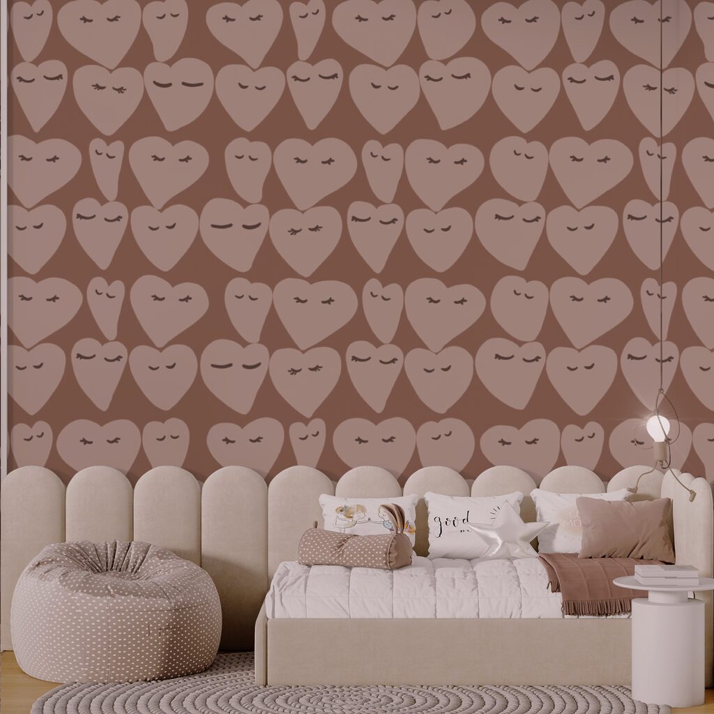 Wzory serca rozsiewające radość wszędzie