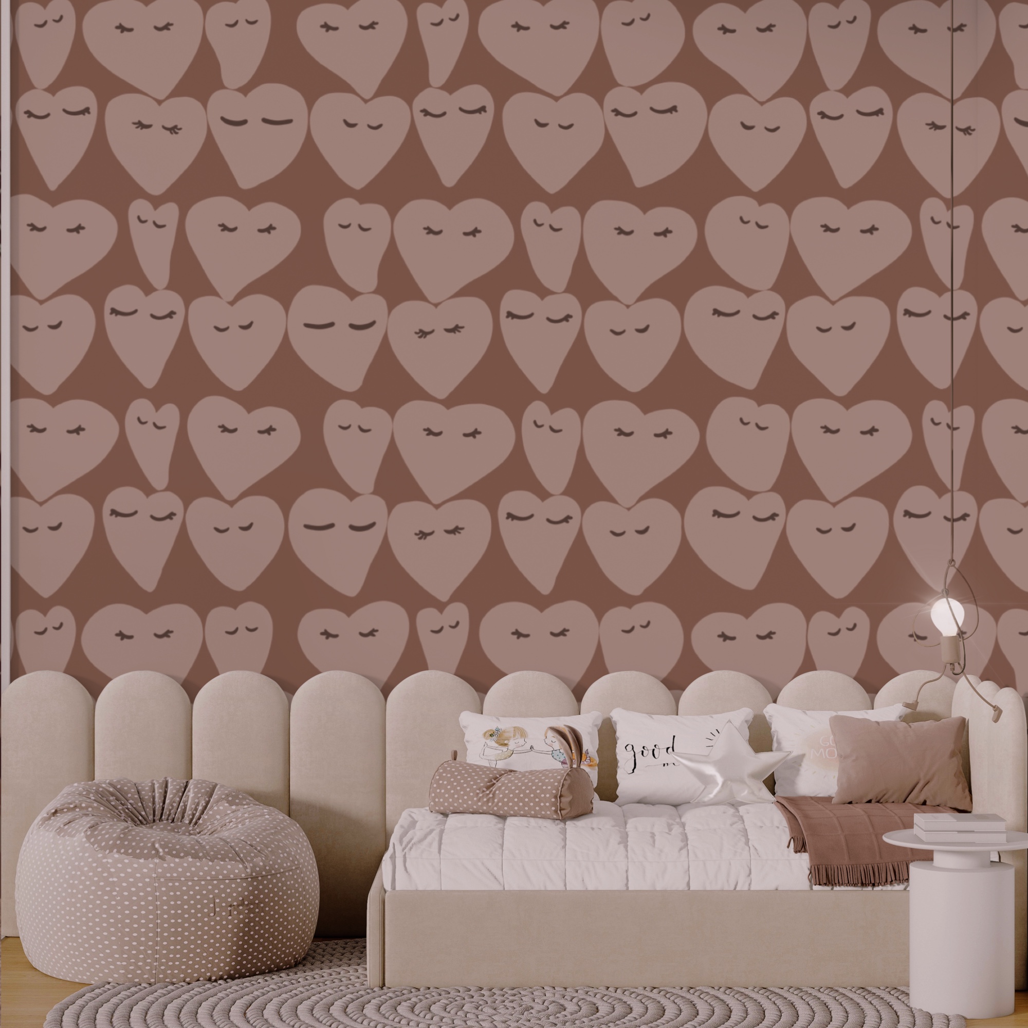 Wzory serca rozsiewające radość wszędzie