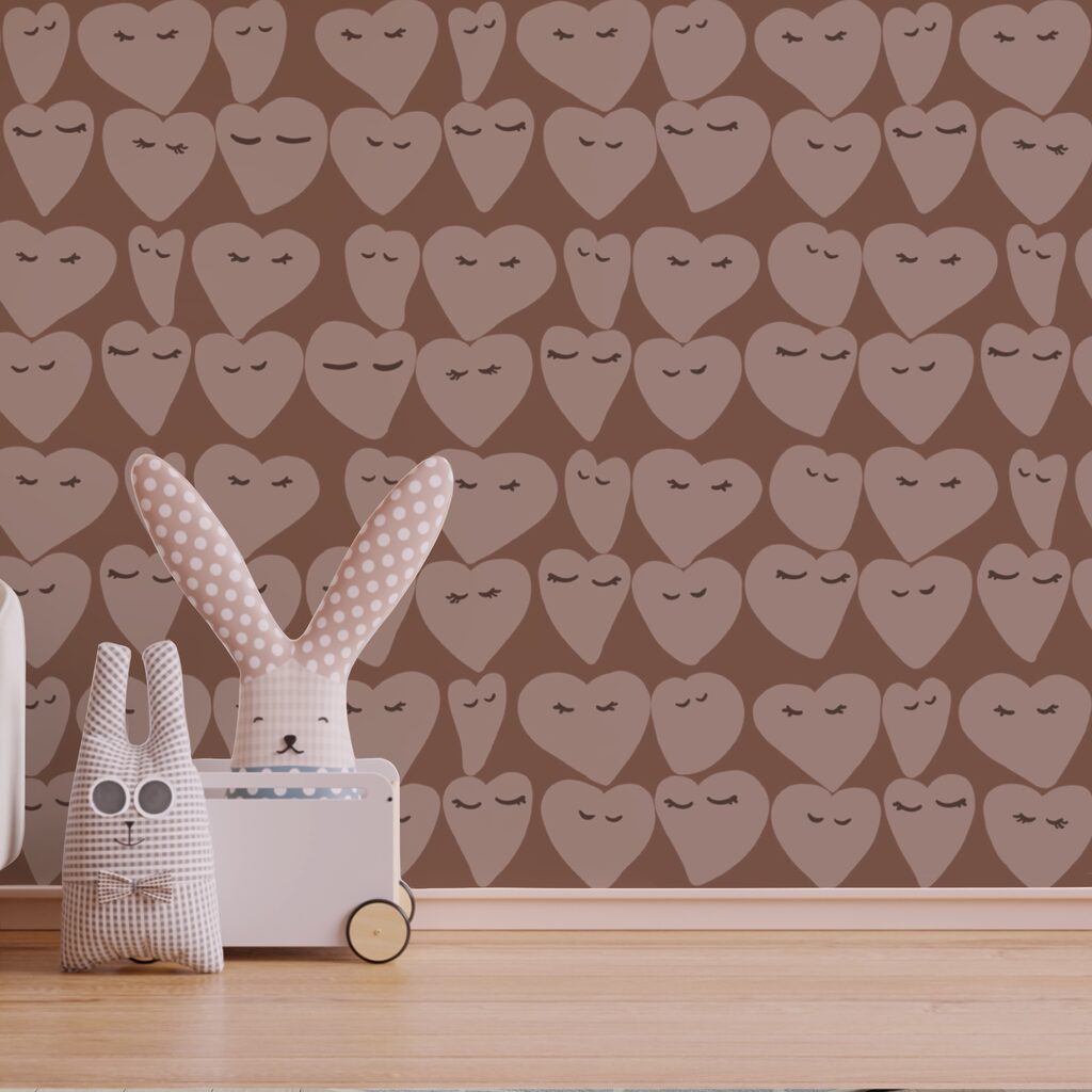 Wzory serca rozsiewające radość wszędzie