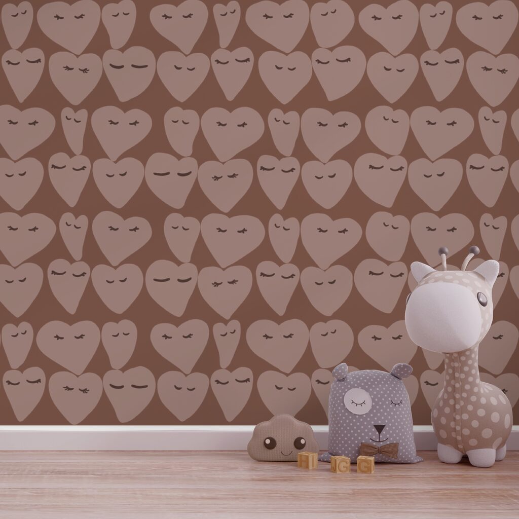 Wzory serca rozsiewające radość wszędzie