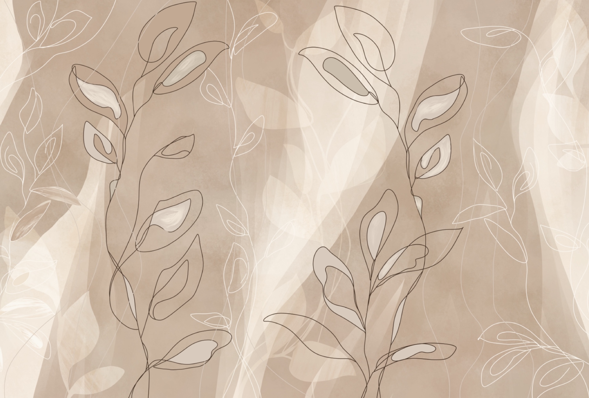 Soft lines on a gentle background