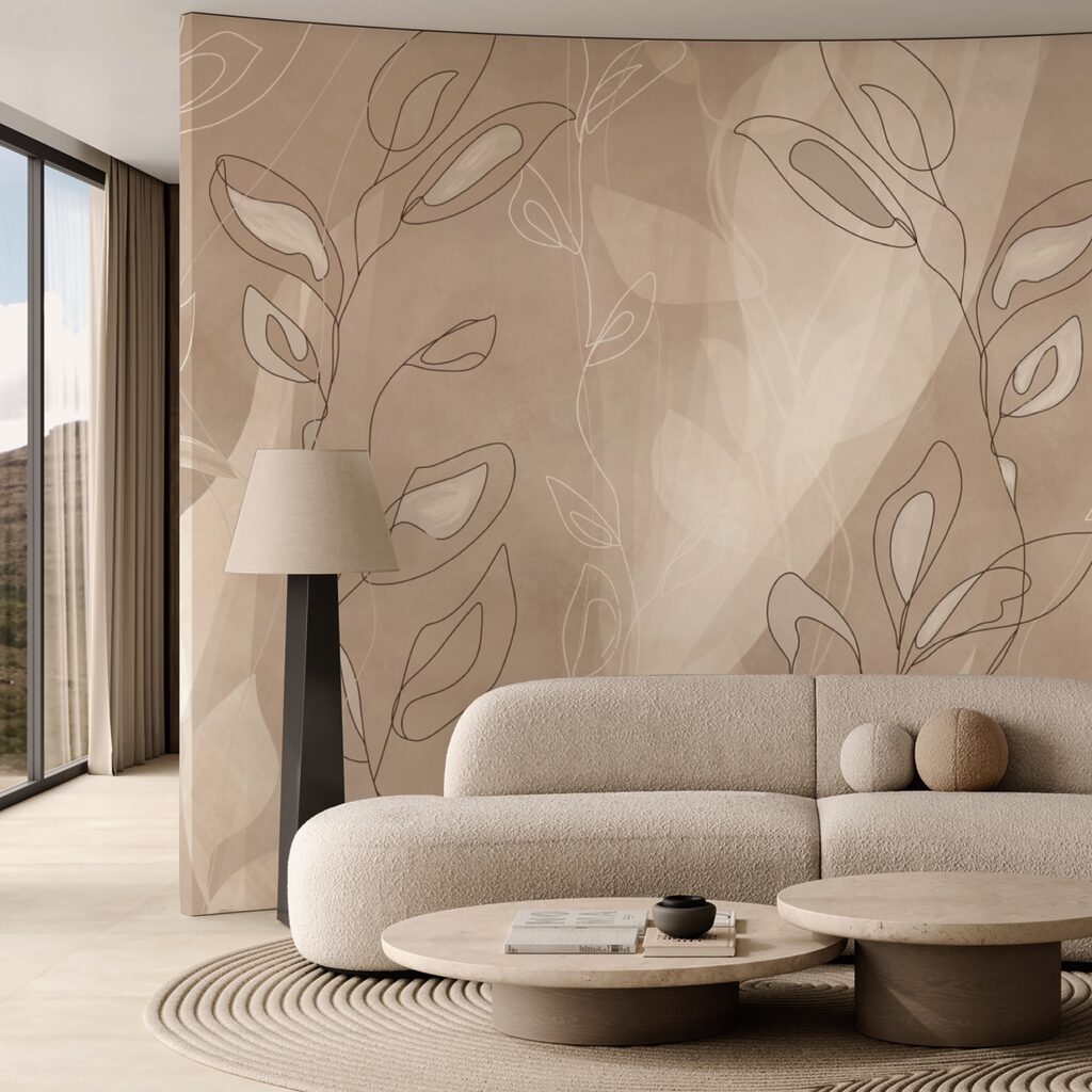 Miękkie linie na delikatnym tle