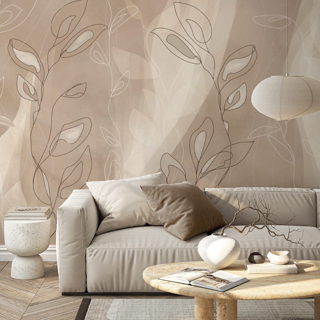 Miękkie linie na delikatnym tle