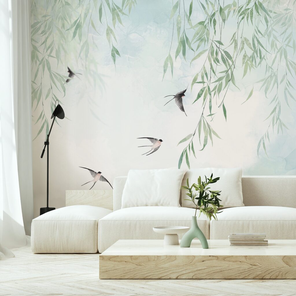 Ptaki latające po niebie