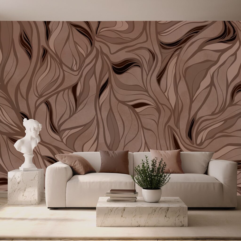 Brązowo-czarny wzór