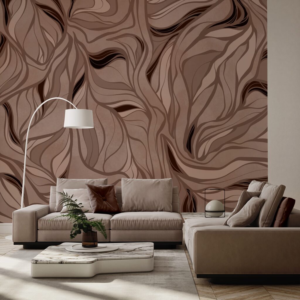 Brązowo-czarny wzór