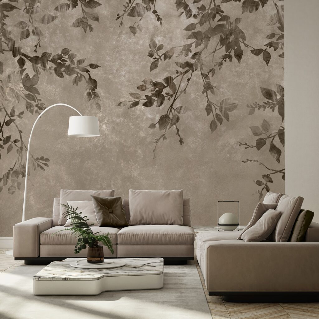 Gałęzie drzew z liśćmi