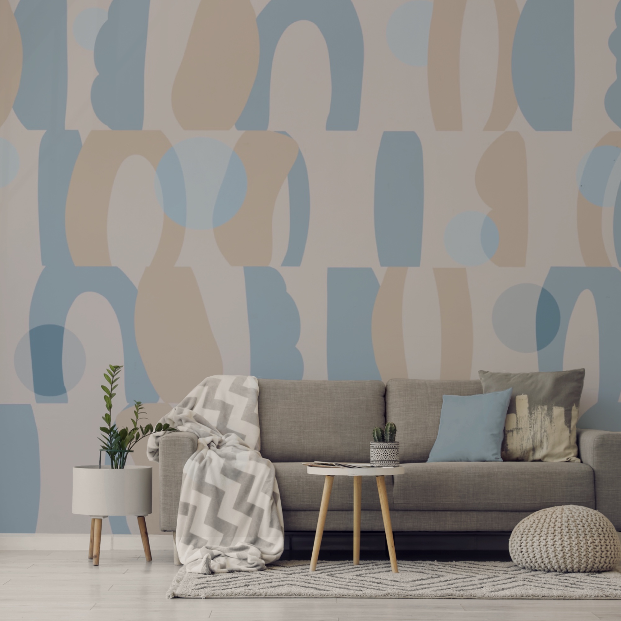 Wzór o różnych kształtach i kolorach