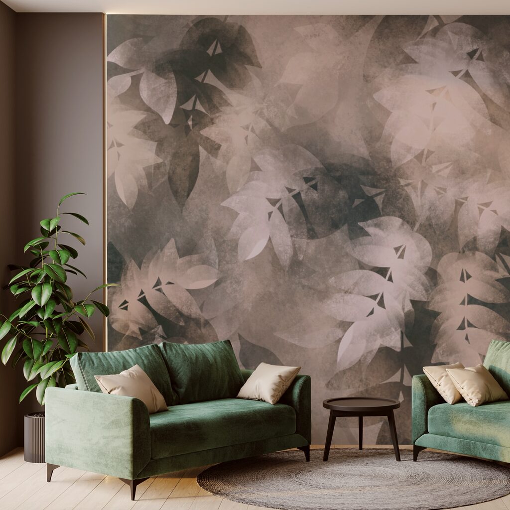 Delikatne liście w subtelnych odcieniach