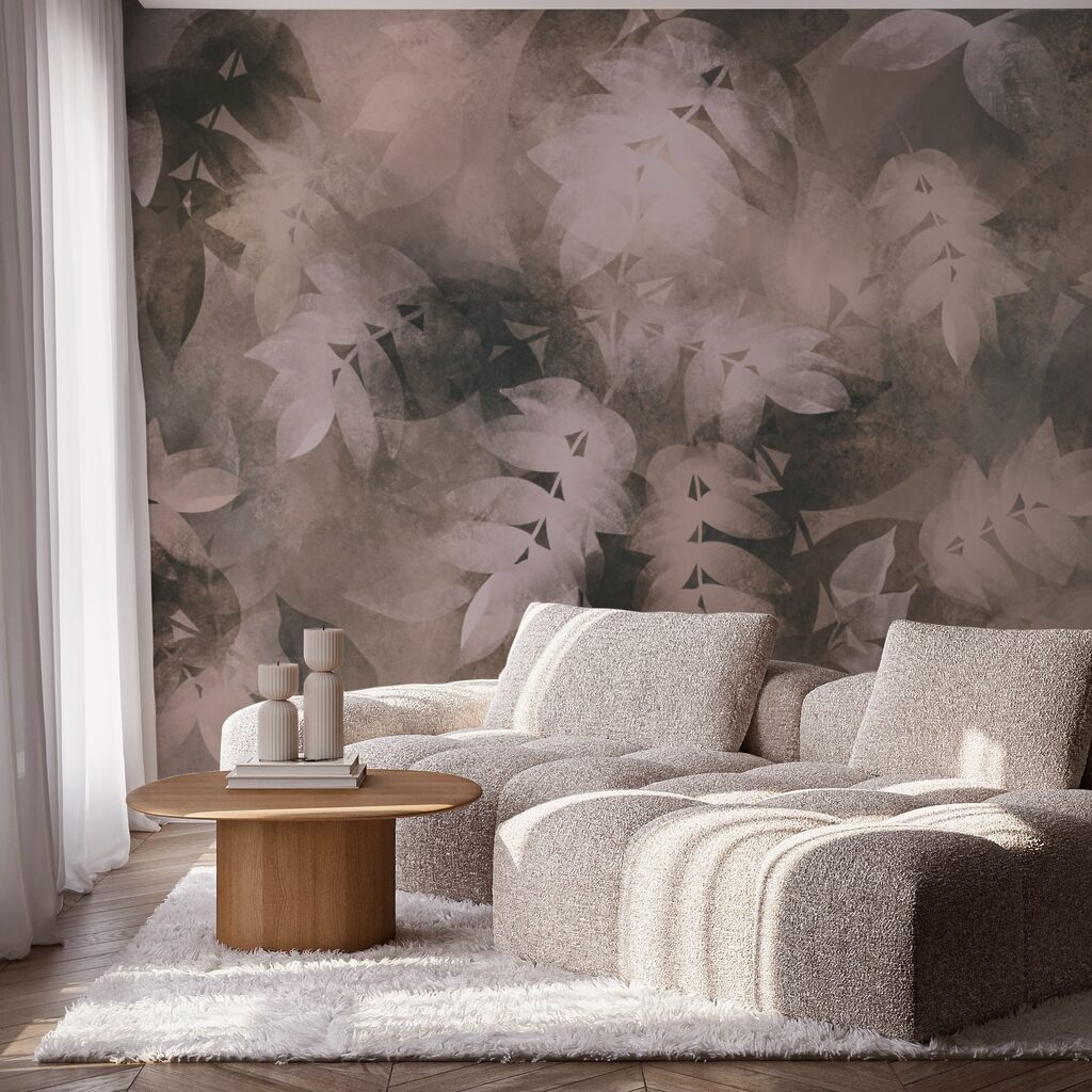 Delikatne liście w subtelnych odcieniach