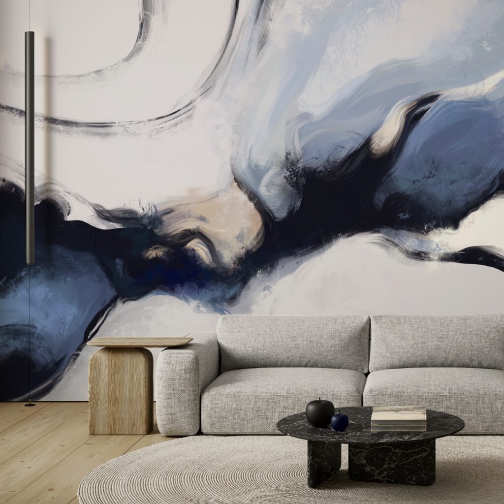 Abstrakcyjne fale w delikatnych odcieniach Abstrakcyjne fale w delikatnych odcieniach