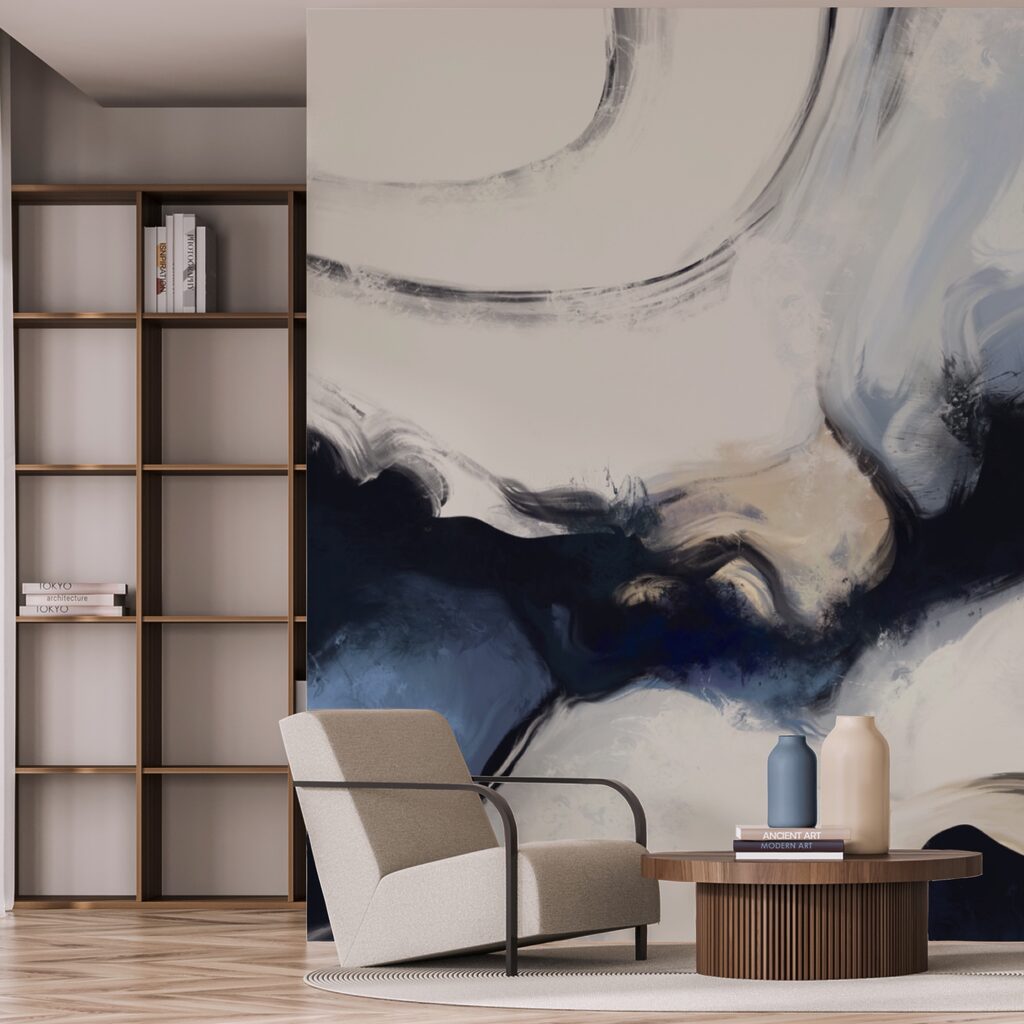 Abstrakcyjne fale w delikatnych odcieniach Abstrakcyjne fale w delikatnych odcieniach