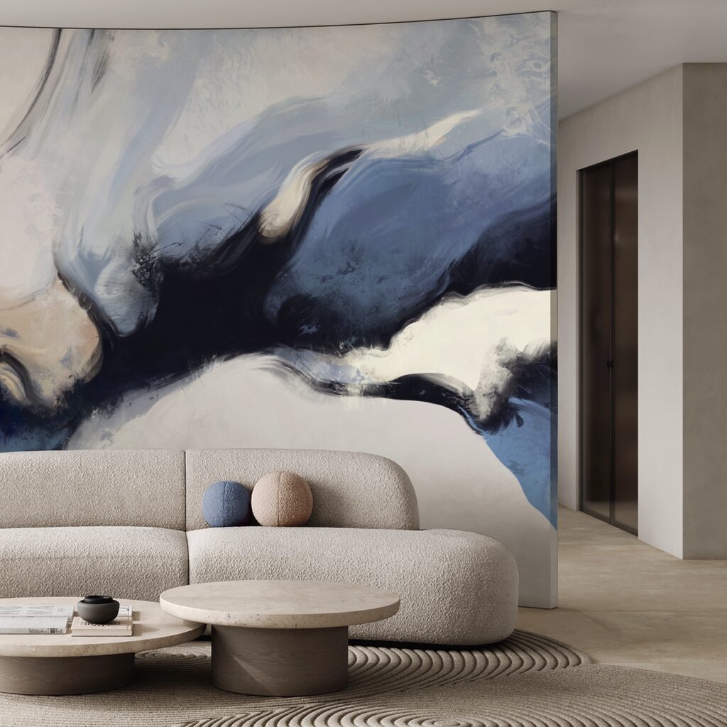 Abstrakcyjne fale w delikatnych odcieniach Abstrakcyjne fale w delikatnych odcieniach