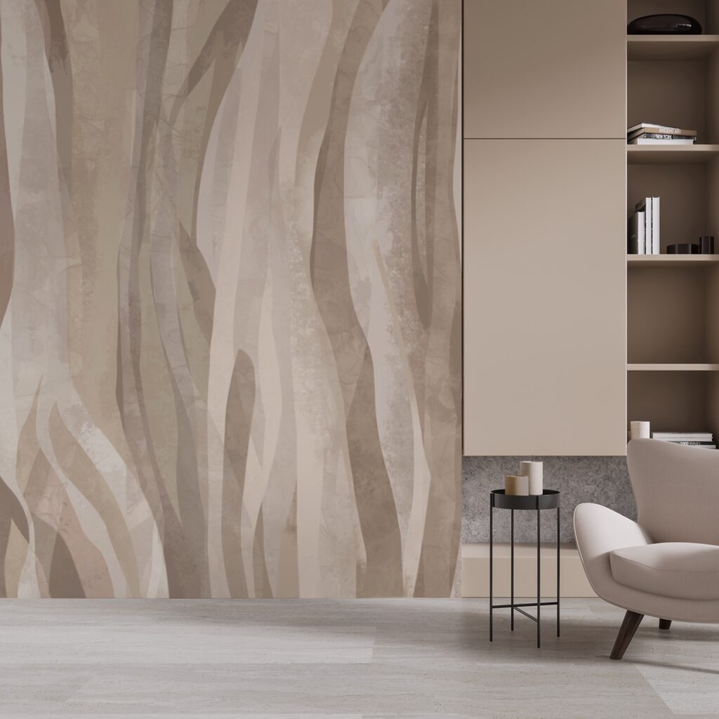 Abstrakcyjne naturalne wzory w delikatnych odcieniach