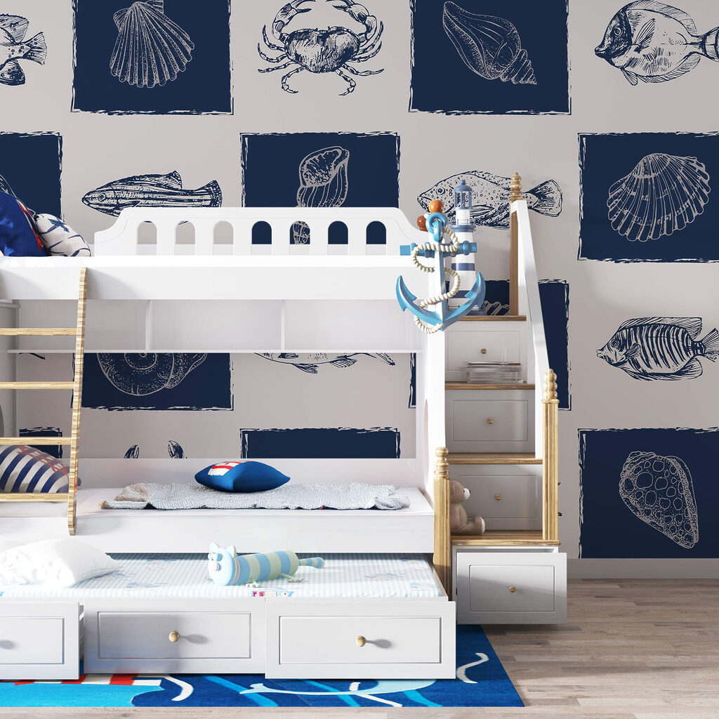 Wzór stworzeń morskich