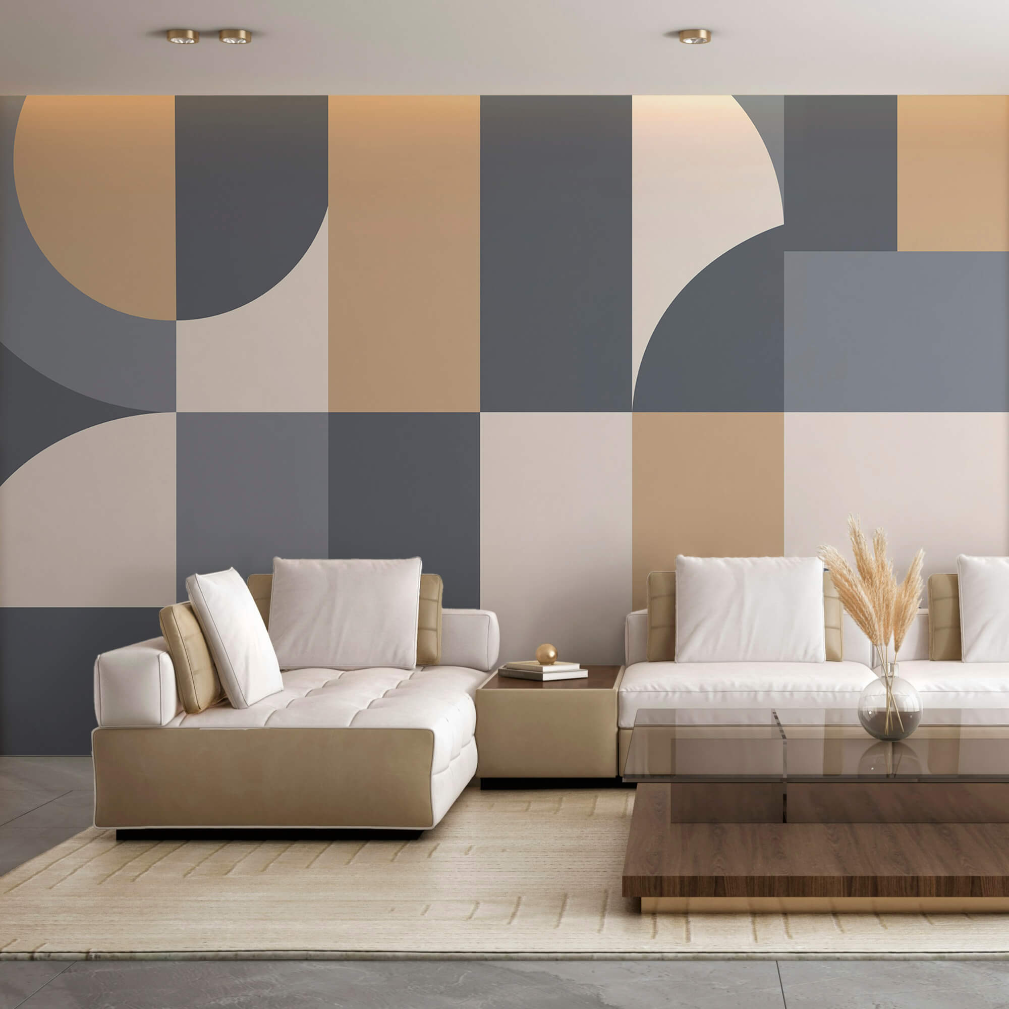 Szaro-biały geometryczny wzór