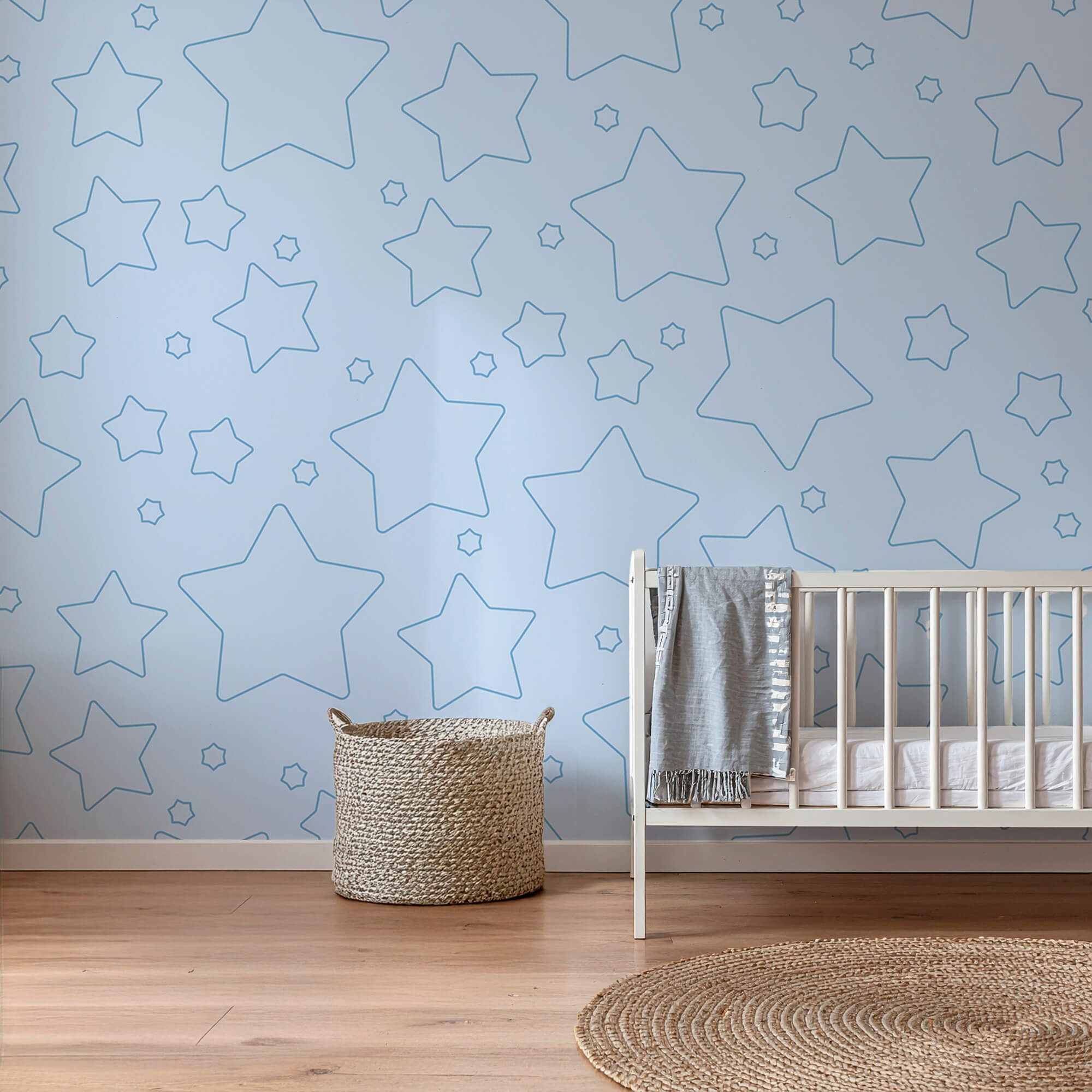 Niebieskie tło z gwiazdami