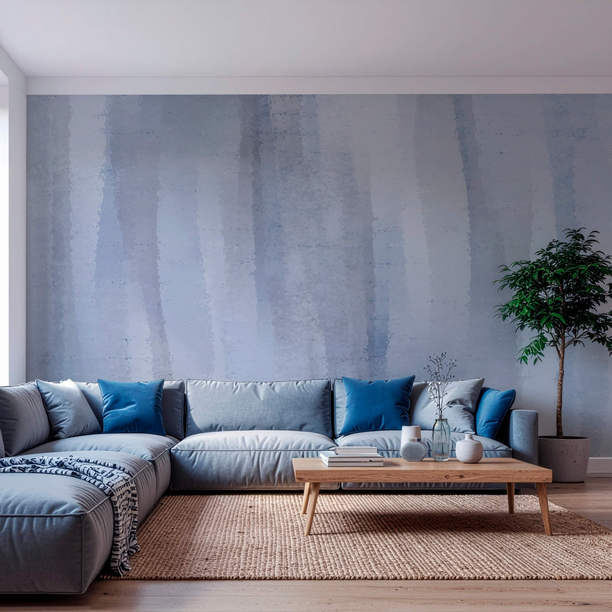 - Miękkie niebieskie abstrakcyjne tło akwarelowe