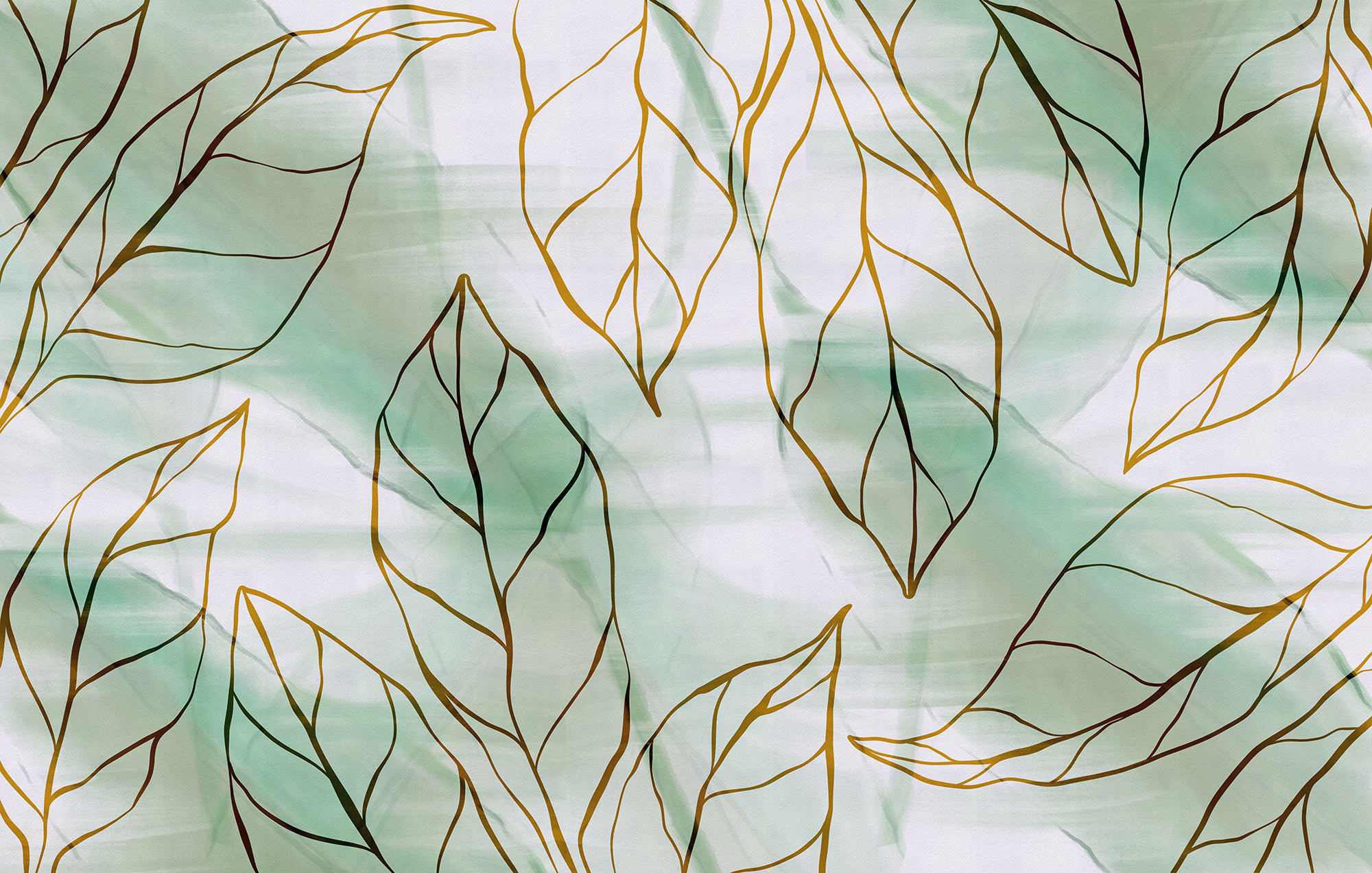 t00250v1p - Wzór liści na tkaninie - tegory