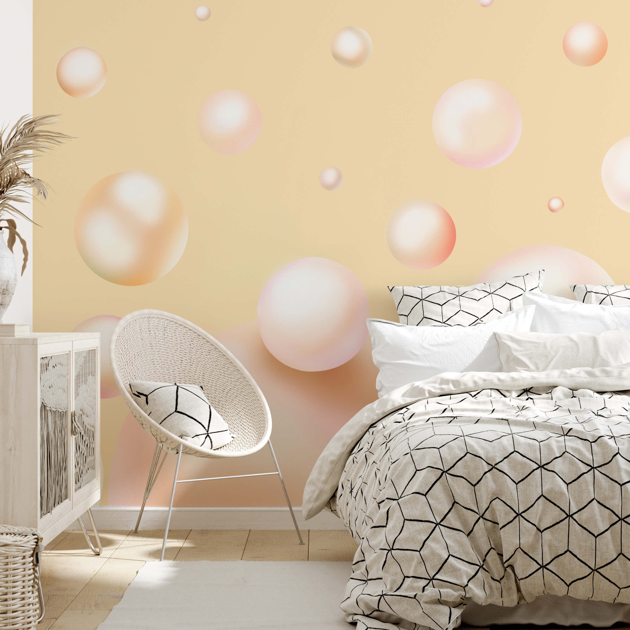 Unoszące się kule tworzą scenę jak ze snu