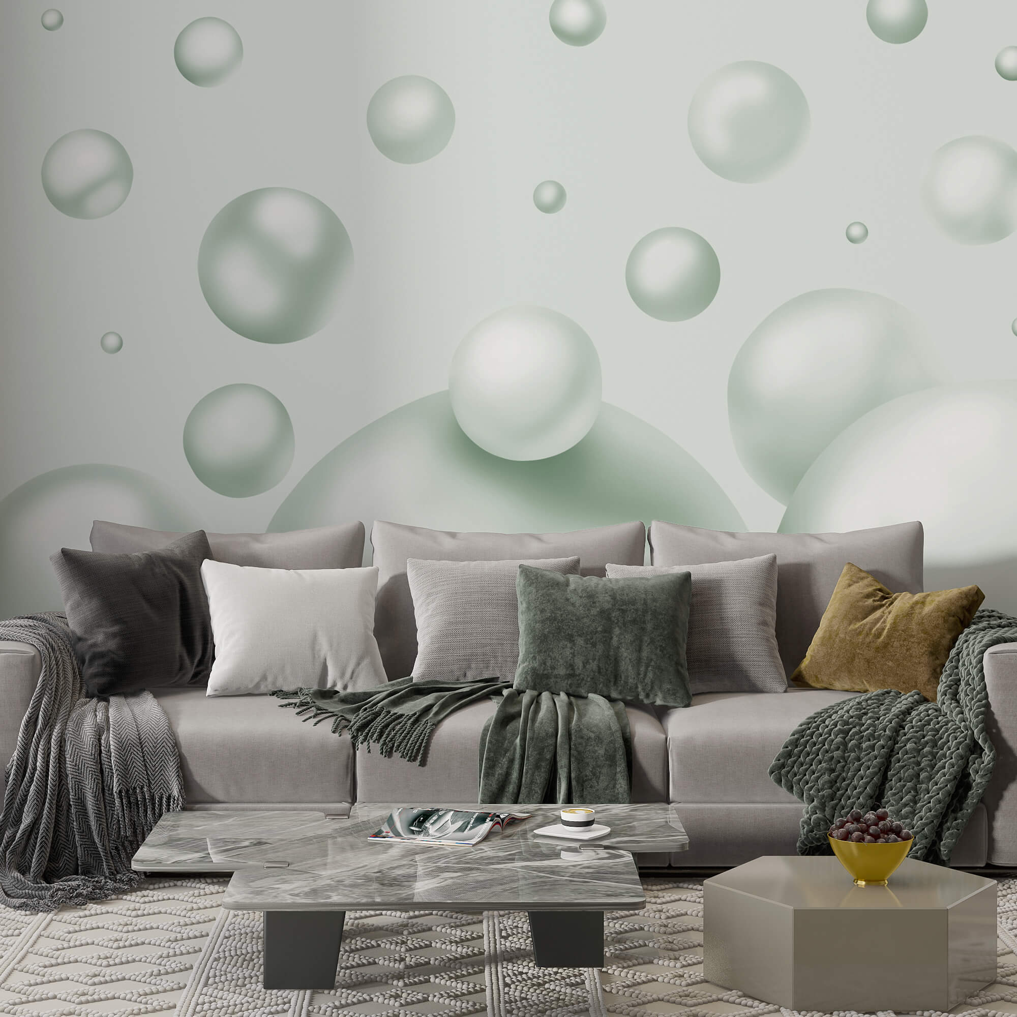 Grupa białych kulek