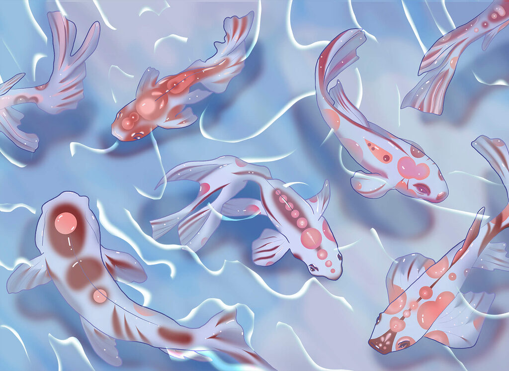 Group of fish in water