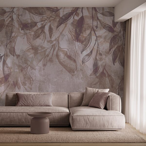 Unoszące się liście w delikatnych odcieniach