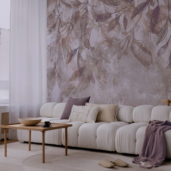 Unoszące się liście w delikatnych odcieniach