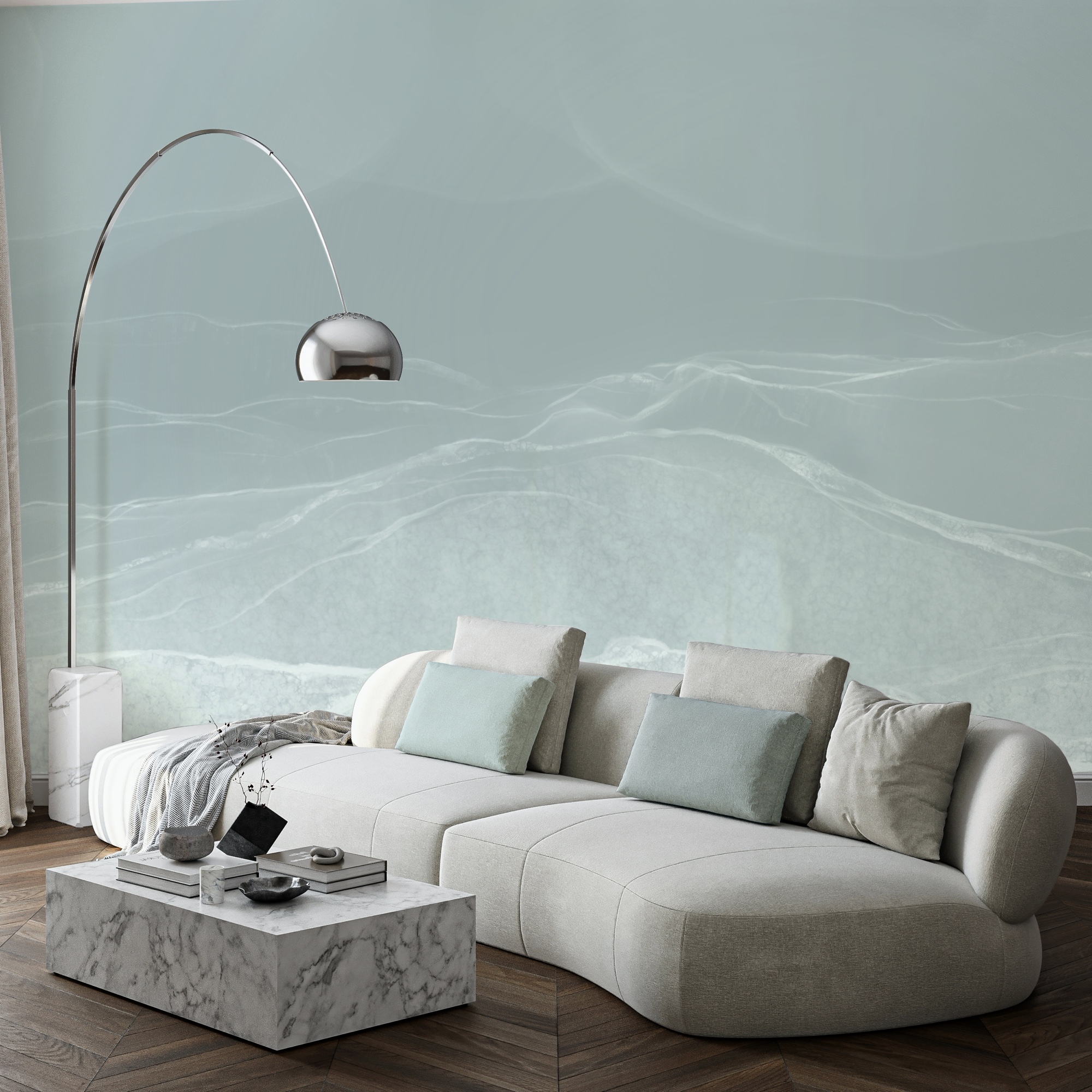 Biały i szary krajobraz