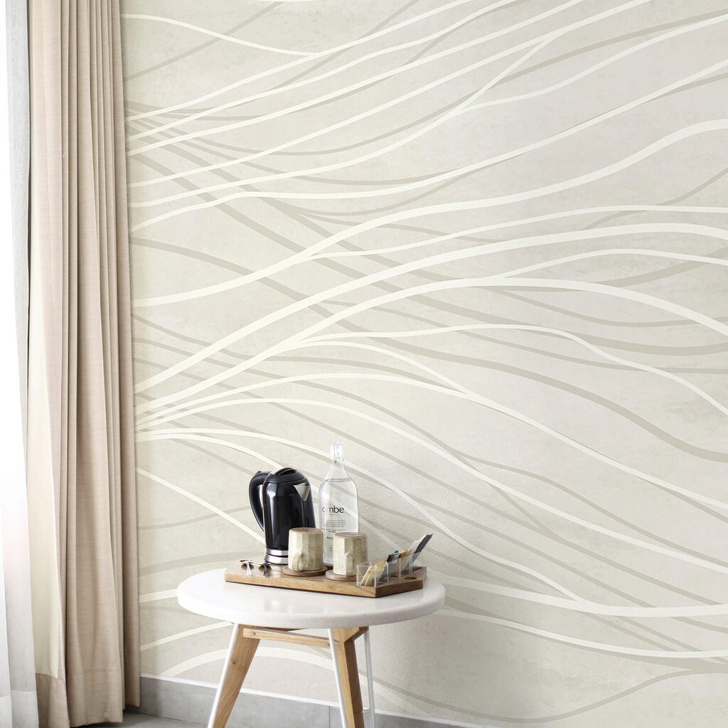 Białe linie na białej powierzchni