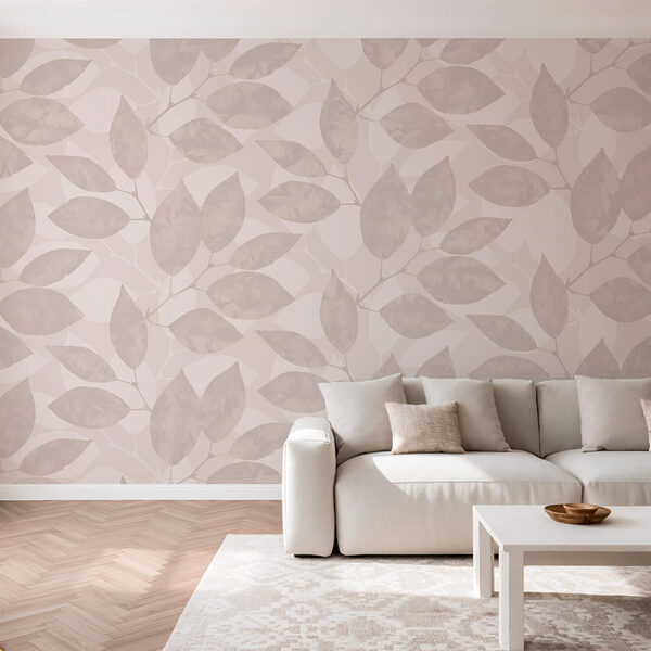 Wzór liści na białym tle