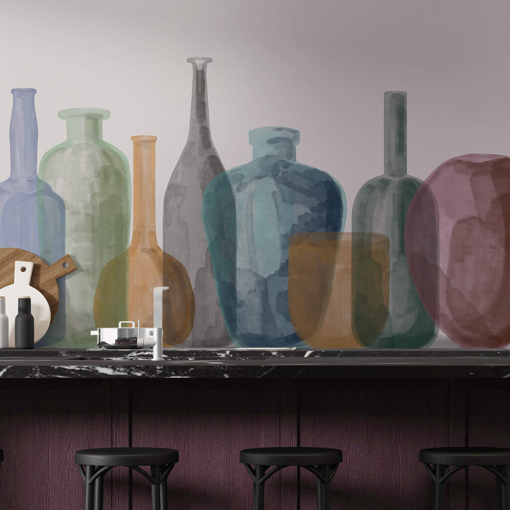 Grupa szklanych butelek Grupa szklanych butelek