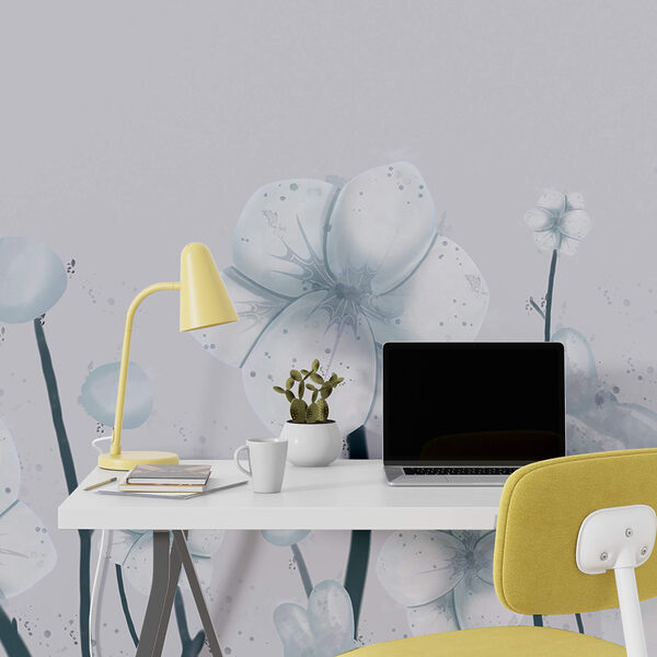 Grupa białych kwiatów