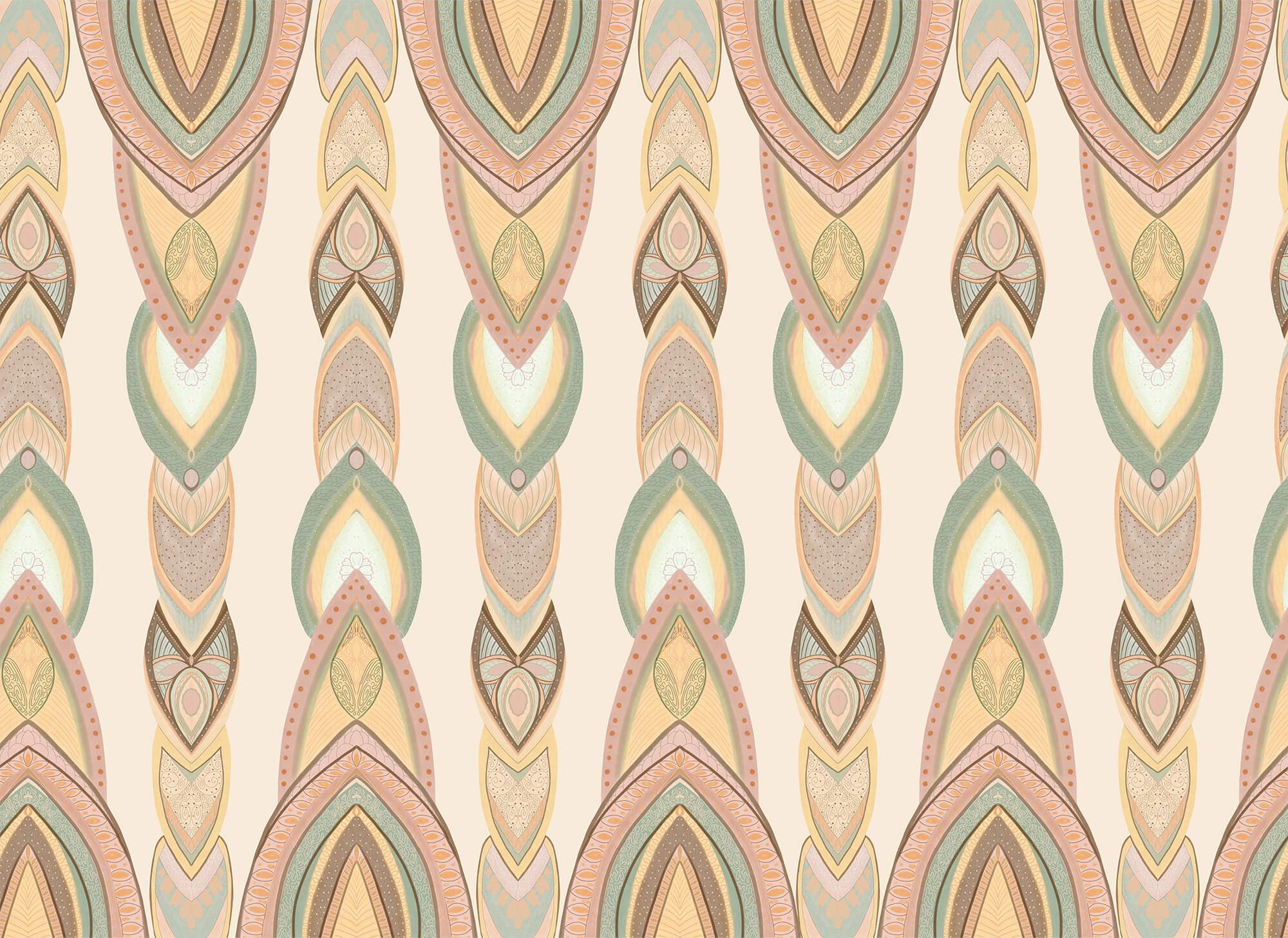 Pattern of colorful shapes