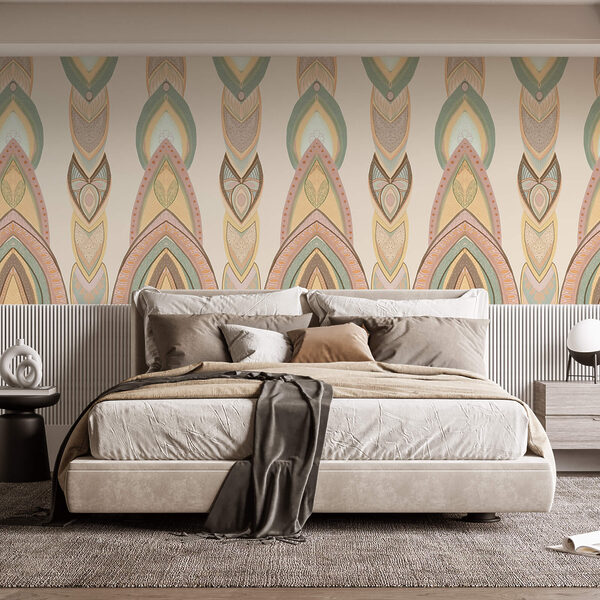 Wzór kolorowych kształtów