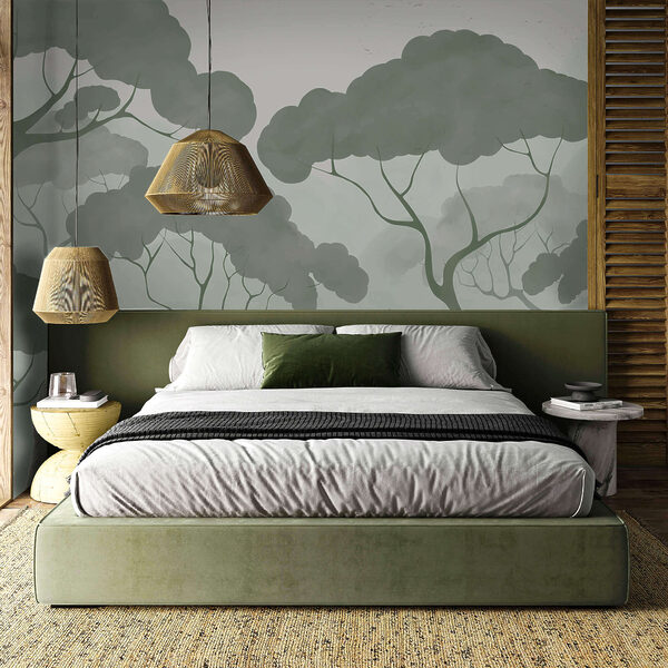 Grupa drzew o zielonych liściach Grupa drzew o zielonych liściach