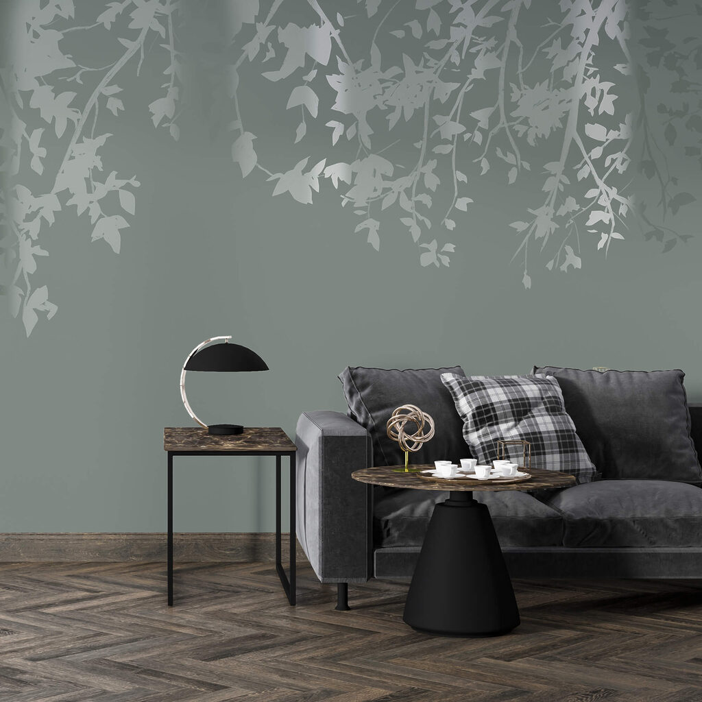 Gałęzie drzew z liśćmi