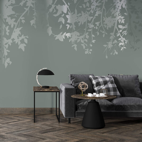 Gałęzie drzew z liśćmi