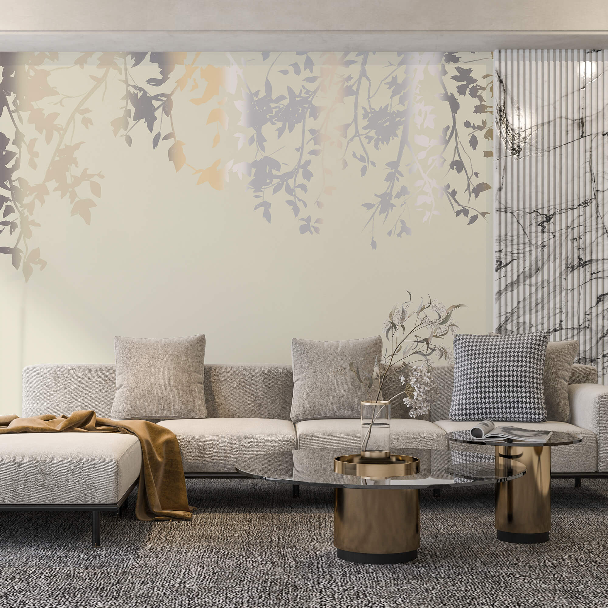 Gałęzie drzew z liśćmi