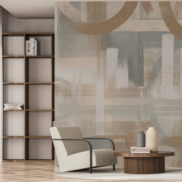 Fototapeta Fototapeta Malowanie okręgów i linii (SKU: t00347)