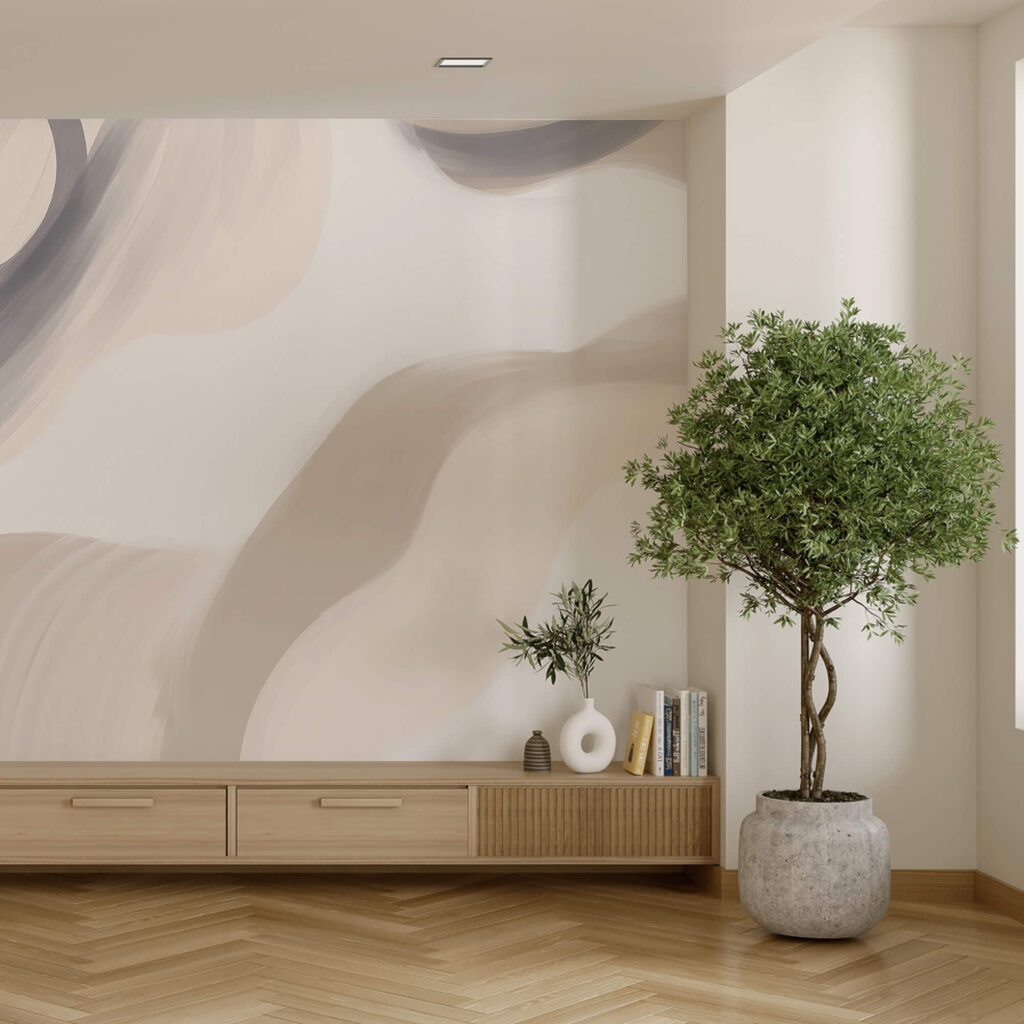 Abstrakcyjne zawirowania w delikatnych odcieniach