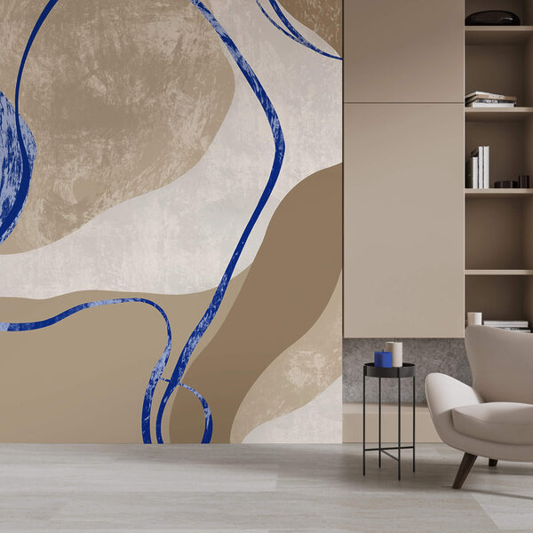 Niebiesko-biały wzór